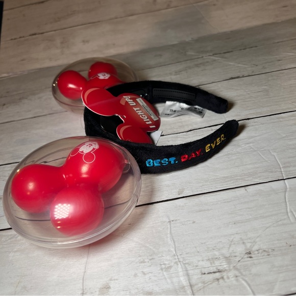 Disney Mickey Mouse Balloon Light-Up Ears Headband - Picture 2 of 7